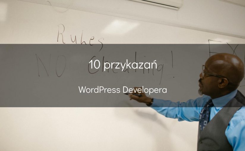 10 przykazań WordPress Developera - okładka