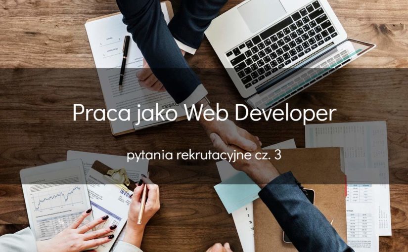 pytania rekrutacyjne web developer cz. 3 - okładka