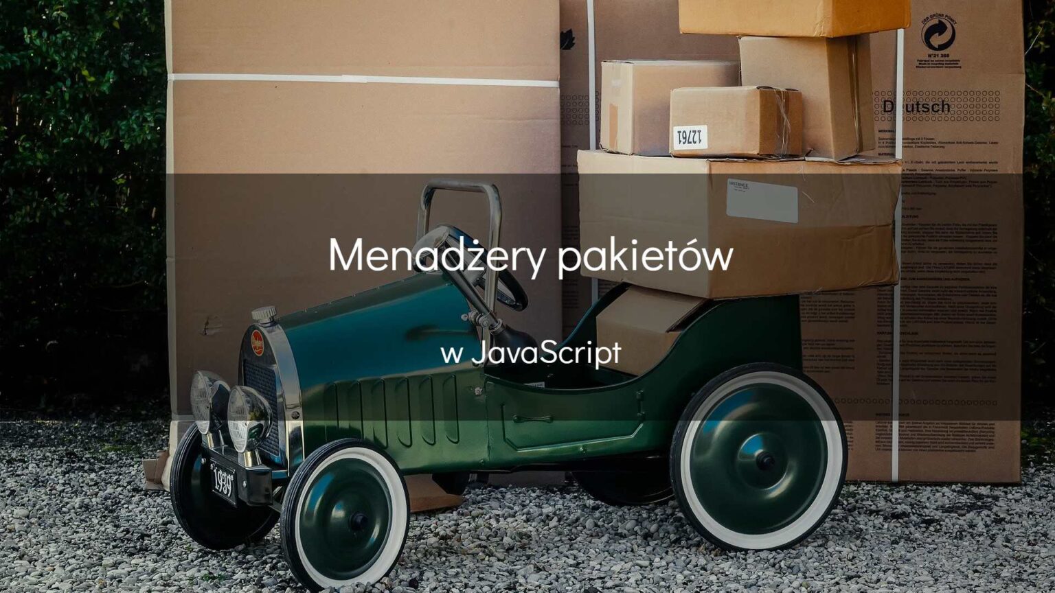 Mendażery pakietów w javascript - okładka