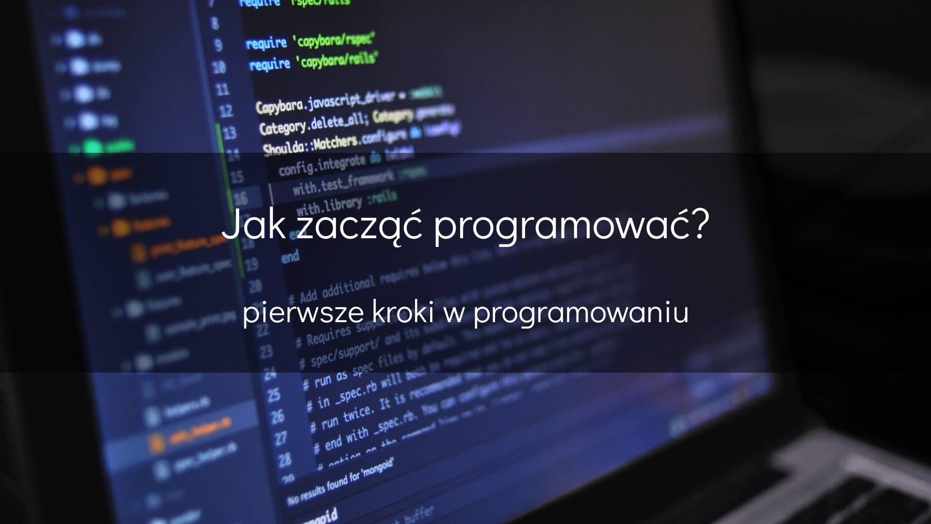 Jak zacząć programować - pierwsze kroki w programowaniu - okładka