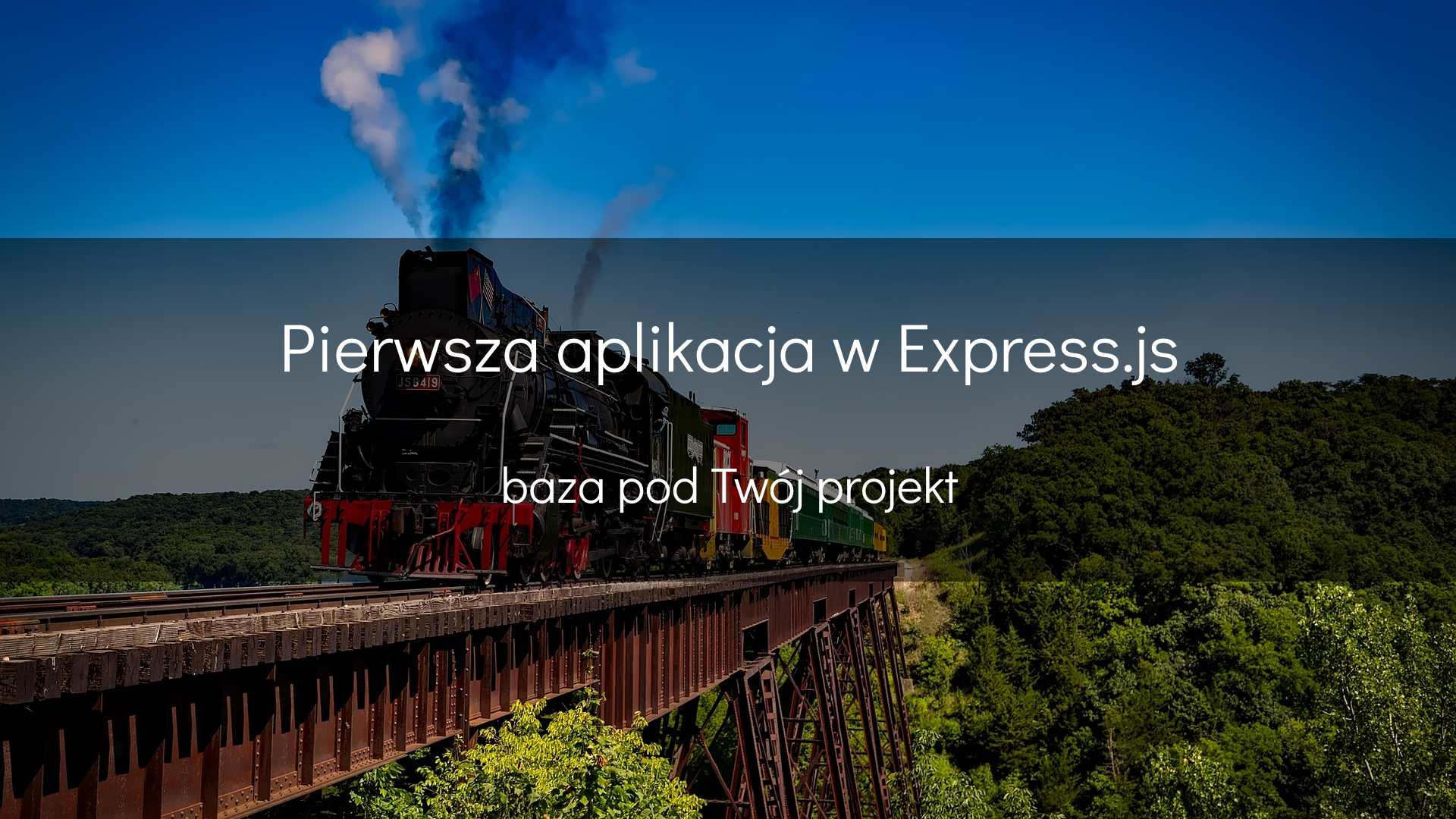 Pierwsza aplikacja w Express.js - okładka