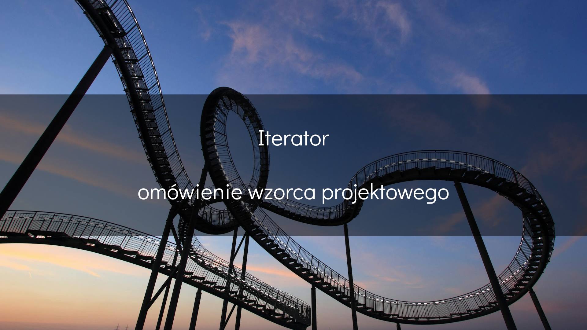 Wzorzec projektowy Iterator - okładka