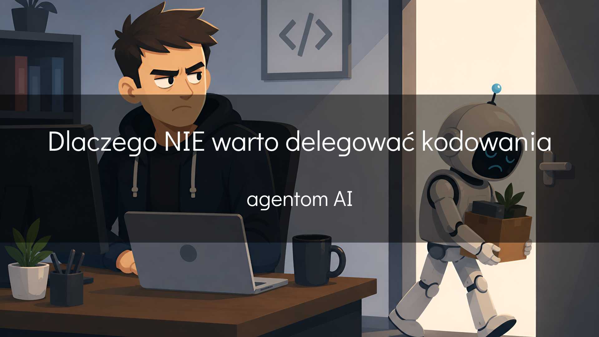 Dlaczego NIE warto delegować kodowania agentom AI - okładka